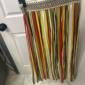 VENUS striped maxi skirt.